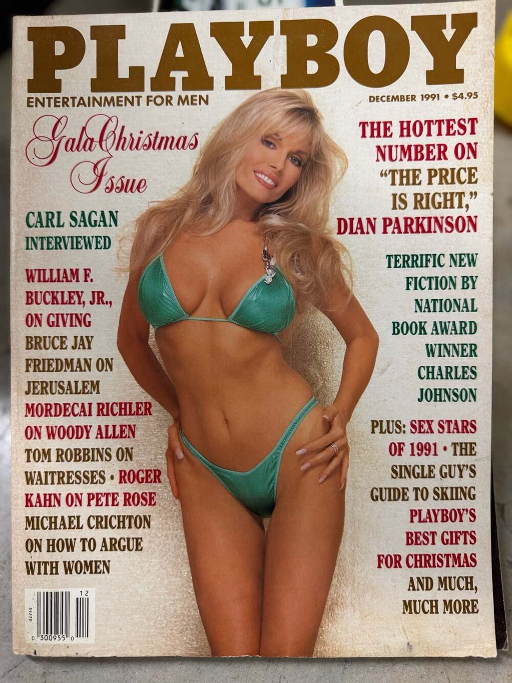 Playboy Magazine December 1991 Dian Parkinson Gala Christmas Issue